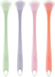 Silicone Tongue Brush, Tongue Cleaner Helps Fight Bad Breath, Soft Silicone Cleaner Helps Fight Bad Breath, Safe Tongue Tools for Adults, Kids, Girls, Boys, Teens Borato