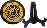 Ciieeo Obsidian Eight Diagram Table Decor Home Decoration for Feng Shui Compact Amulet Craft Artistic Touch for Offices Bedrooms and More