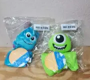 Little Sleepies Disney Mike Wazowski & Sulley Lovey Monsters Inc. 11 x 11 NEW