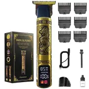 Professional Hair Trimmer for Men,Zero Gapped Cordless T-Blade Hair Clippers ...