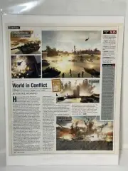 World In Conflict Pc Vintage Video Game Review Magazine Article Print Ad Art
