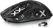 Wireless Gaming Mouse + Griptape, 49g Triple Mode Ergonomic Computer Mouse