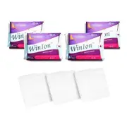 4 Pack Winion Overnight Sanitary Napkin Pads Feminine With Wings Thin Leak Guard