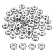 40 Pcs Flat Round Spacer Beads 5mm Heishi Beads, 1.5mm ID x 1.5mm H