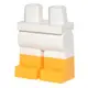 <樂高人偶小舖>正版樂高LEGO 城市12 雙色腳 橘黃色 白色 城市 迪士尼 配件