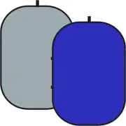 Chromakey Backdrops Double Sided Blue Screen and Gray Screen 2 in 1 Collapsible