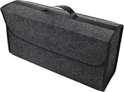 SOESFOUFU Trunk Organizer Bin Foldable Felt Storage Box for Car Collapsible Car Boot Storage with Capacity and Multiple Compartments for Neat Auto Interior