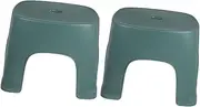 VALICLUD 2Pcs Non Slip Plastic Foot Stool for Bathroom and Toilet Lightweight Step Stool for Shoe Changing and Potty Training Material Easy to Clean