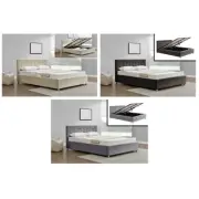 AUSTWIDE HARLO HIGH QUALITY KING SIZE FABRIC BED FRAME 3 X COLOURS **NEW**