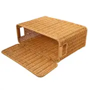 Narrow and Tall Storage Box with Lid Dirty Clothes Basket Baskets Trash Can