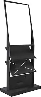 Displays Metal Eco Info Board,KT Poster Stand,Aluminum Floor-Standing Poster Holder for Wedding Show Display Advertisement(Black)