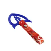 Car Accs JDM Devil Broken Heart TSURIKAWA Blue Ring Red Waves Nylon Handle Strap