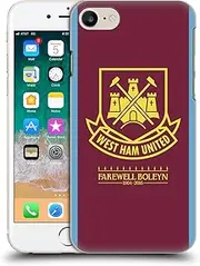 Head Case Designs Officially Licensed West Ham United FC 2015/16 Final Home Retro Crest Hard Back Case Compatible with Apple iPhone 7/8 / SE 2020 & 2022