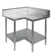 Modular Systems Corner Workbench, 150Mm Splashback & Undershelf WBCB6-0900/A - WBCB6-0900/A