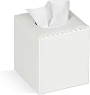 Colylan Tissue Box Cover Square Tissue Box Holder for Bathroom (White)