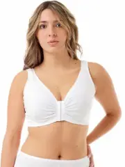 Underworks Women's Sleep & Leisure White Bra Band 44-46 Multiple Cup Sizing