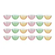 24PK Lemon & Lime Moroccan Deco Serving Bowl 14cm Amber/Green/Pink Assorted