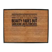 Funny People Are Automatically 75 More Attractive - Funny Novelty Doormat Man Cave Floor mat