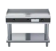 Waldorf Bold GPLB8120E-LS - 1200mm Electric Griddle Low Back Version - Leg Stand