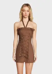 [Stuck on Stupid] Madeline Lace Up Dress