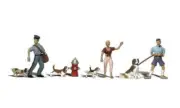 Woodland Scenics People & Pets HO Train Figures A1827