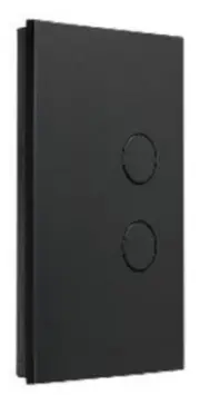 Clipsal C-BUS SATURN ZEN A-SERIES SWITCH 2-Button Flush Mounted, Black*AUS Brand