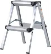 1-3 Step Folding Ladder with Aluminium Frame - Portable and Lightweight Stool,