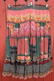 Anthropologie Bhanuni by Jyoti Panthera Maxi Skirt Size 24W Flowy $158 NWT NEW