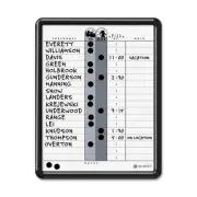 Quartet Porcelain Magnetic In And Out Board - 14" Height X 11" Width - White