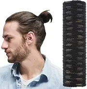 32 PCS Black Hair Ties for Men Guys Women Girls, Hair Ties Bracelets Elastic Ponytail Holders Hair Bands Hair Accessories