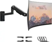 Monitor Wall Mount Arm Heavy Duty Wall Bracket for Screen up to 49 inches