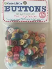 Riley Blake Cute Little Buttons Assortment 300/Pkg-1/4" -STB6023
