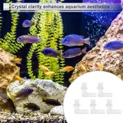 3/8" Hose Barb G1/4 Male NPT Elbow Barbed Adapter Aquarium PP Clear 5 Pcs
