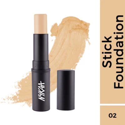 Nykaa SKINgenius Foundation Stick Conceal Contour Natural Buff 02 (9g)