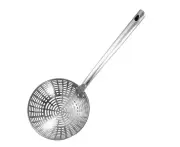 Stainless Steel Strainer Spoon: Slotted Spoon, Kitchen Assistant with Handle for Home Cooking.