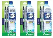 Pilot B2P Bottle Pen Lot/3 Gel Roller 0.7mm Fine Point 2/Pk Black Office School