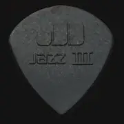 Dunlop Nylon Jazz III Guitar Picks - 1.38mm Black - 1 2 3 4 5 6 10 12 20 24 36