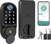 Keyless Entry Door Lock, Fingerprint Door Lock, Smart Biometric Deadbolt, Ele...