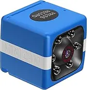 1080P 30FPS WiFi Camera Video Cam Camcorder Nanny Cam 120° Wide Angle IR Night Vision Motion Detection 32GB Extended ry for Baby Pet Home Security ing Blue One Size