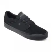 DC USA MIKEY TAYLOR VULC LOW SUEDE SKATE CASUAL MEN SHOES BLACK SIZE 7.5 NEW