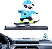 Temporary Parking Sign - Number Plate Card for Temporary Automobile Parking,Fun Skating Bear Parking Number Plate for