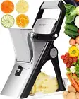 Upgrade Mandoline Slicer Safe Vegetable Chopper-Julienne Dicer for Kitchen, P...
