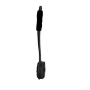 Silicone Bath Brush Cleaning And Massage Double-Sided Long Handle Brush(Black)