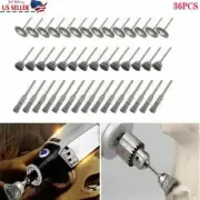 36pack Wire Wheel Brushes Set Stainless Steel Die Drinder For Dremel Rotary Tool