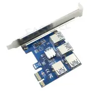 Riser Card PCI-E USB 3.0 PCIe Port Multiplier Card PCI Express PCIe 1 to 4 PCI-E