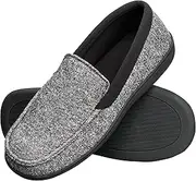 [Hanes] Men's Slippers House Shoes Moccasin Comfort Memory Foam Indoor Outdoor Fresh