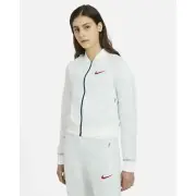 Nike Women's NSW Tech Fleece Collared Jacket CZ3619-100 White USA $300 M Medium