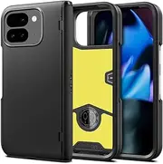 [Spigen] Slim Armor Pro for Google Pixel 9 Pro Fold Case, Air Cushion Bumper Extreme Protective Technology, Smooth Hinge Coverage Heavy Duty Hard Raised Edge Protection Cover - Black
