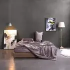Shrinkage&Fade Resistant Luxury Silk Sheet Bedding Set 4 Pcs-Ultra Soft, Durable