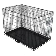 Collapsible Pet Dog Cage Wire Metal Crate Kennel Portable Puppy Cat Rabbit House
